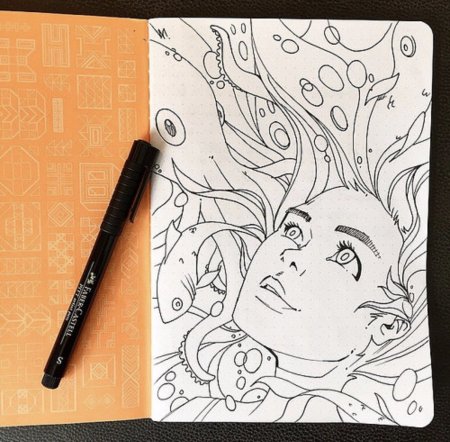 Рисунки для скетчбука несложные