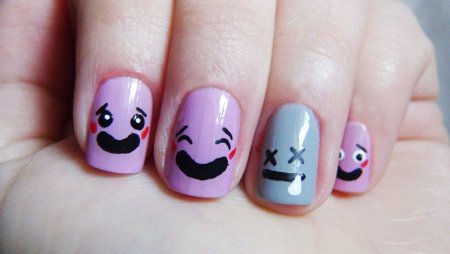 Детский школьный маникюр