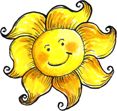 Солнце рисунок красивый