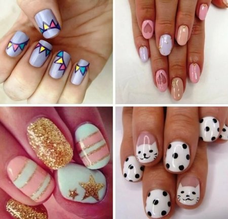 Рисунки на ногтях для начинающих