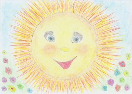 Рисование солнышко