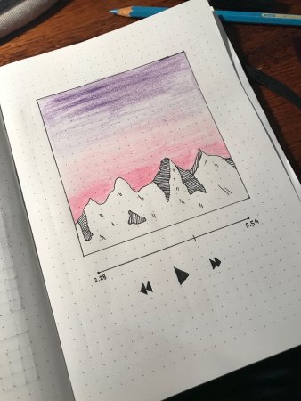 Лехкие рисунки для скич бука