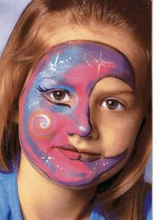 Аквагрим гуашью на лице