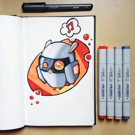 Уроки рисования маркерами