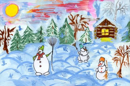 Зимние рисунки