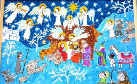 Рождественские рисунки для детей