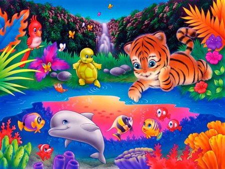 Мультяшные рыбки