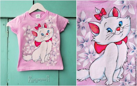 Футболка с принтом для девочки