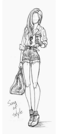 Девушки карандашом в полный рос