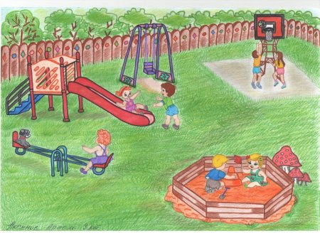 Рисование мой любимый детский сад