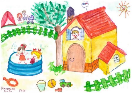 Мультяшное здание детского сада