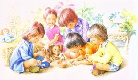 Дети иллюстрация