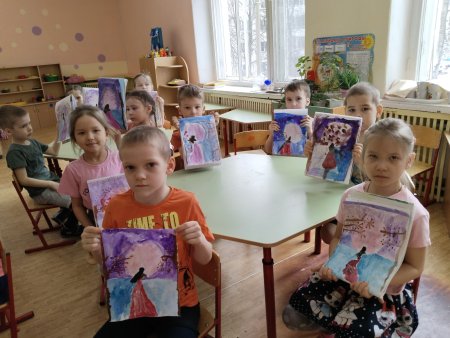 Радуга, детский сад, дети