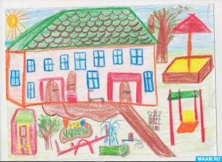 Детский сад рисунок