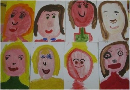 Портрет мамы в детский сад