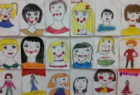 Смешной портрет мамы