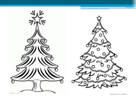 Елка поэтапное рисование для детей