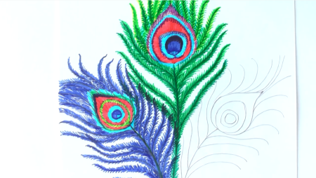 Рисунки обычными фломастерами