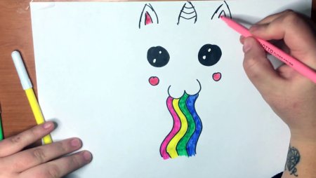 Рисунки лошадей легкие фломастером