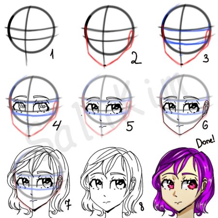 Как научиться рисовать аниме глаза
