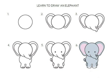 Поэтапное рисование кошки