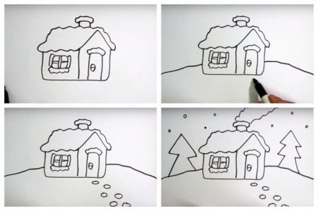 Поэтапное рисование пейзажа