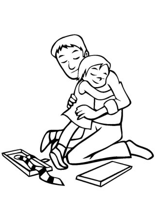 Рисунок папы для праздника день папы