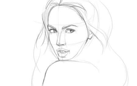 Пошаговое рисование девушки