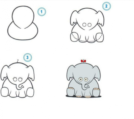 Пошаговое рисование для детей