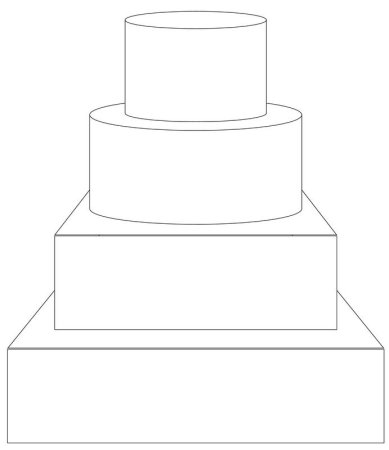 Торт карандашом