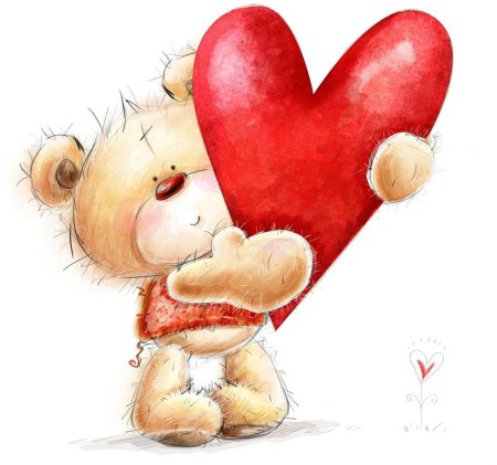 Сердечки мультяшные