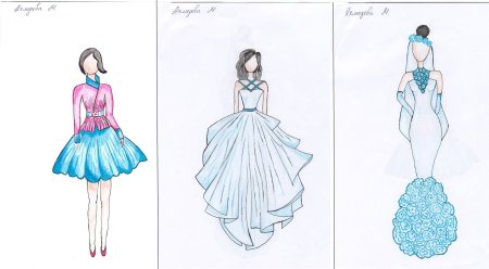 Поэтапное рисование принцессы для детей