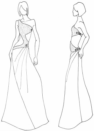 Одежда для срисовки поэтапно