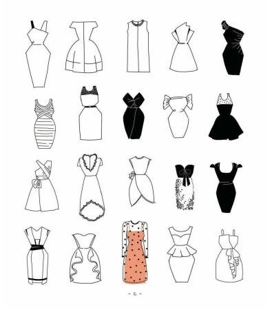 Нарисовать платье карандашом для детей