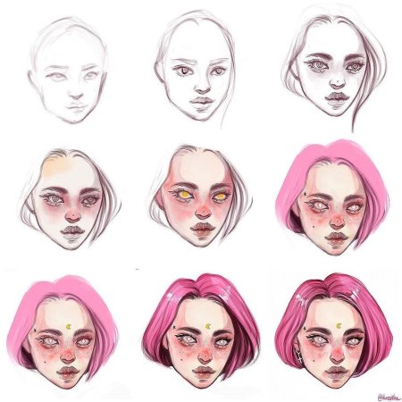 Туториалы по рисованию портрета