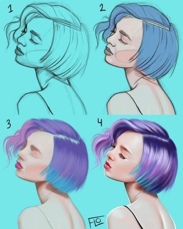 Покрас волос референс