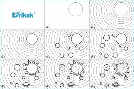 Поэтапное рисование космоса