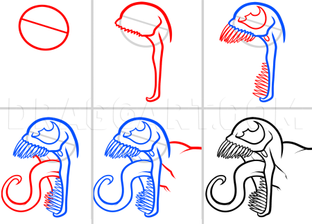 Поэтапный рисунок дракона