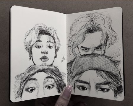 Скетчбук рисунки для начинающих