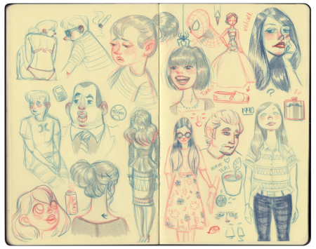 Рисунки в скетчбуке