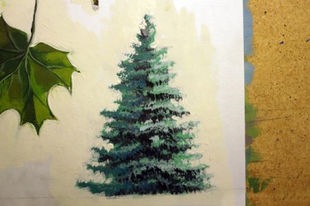 Новогодние шары акварелью