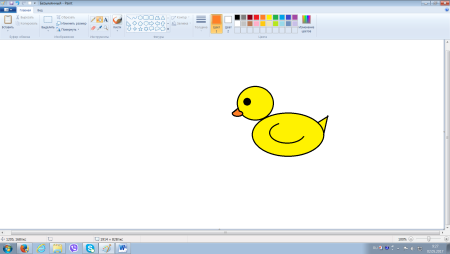 Растровый рисунок в Paint