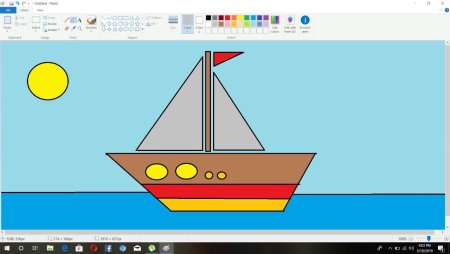 Рисунки на компьютере в Paint легкие
