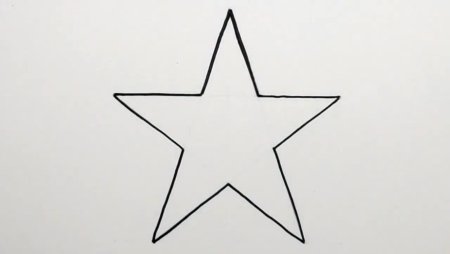 Рисунок звезда пятиконечная