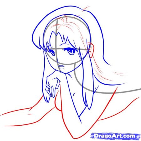 Как рисовать волосы аниме