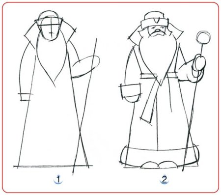Рисунок на новый год пошагово