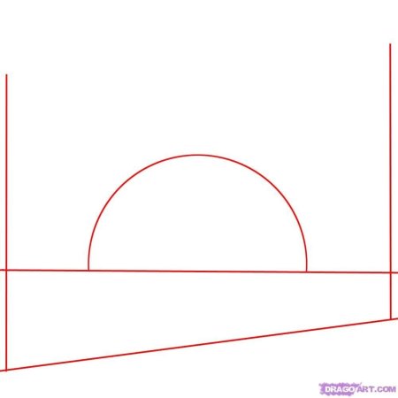Закат поэтапное рисование карандашом