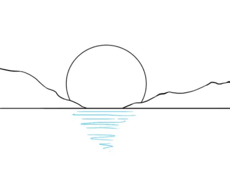 Закат карандашом простым