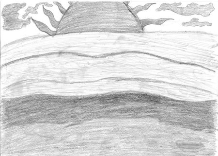 Закат карандашом