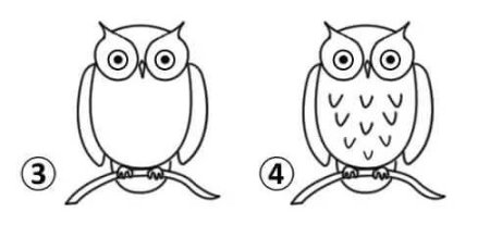 Поэтапное рисование Совы